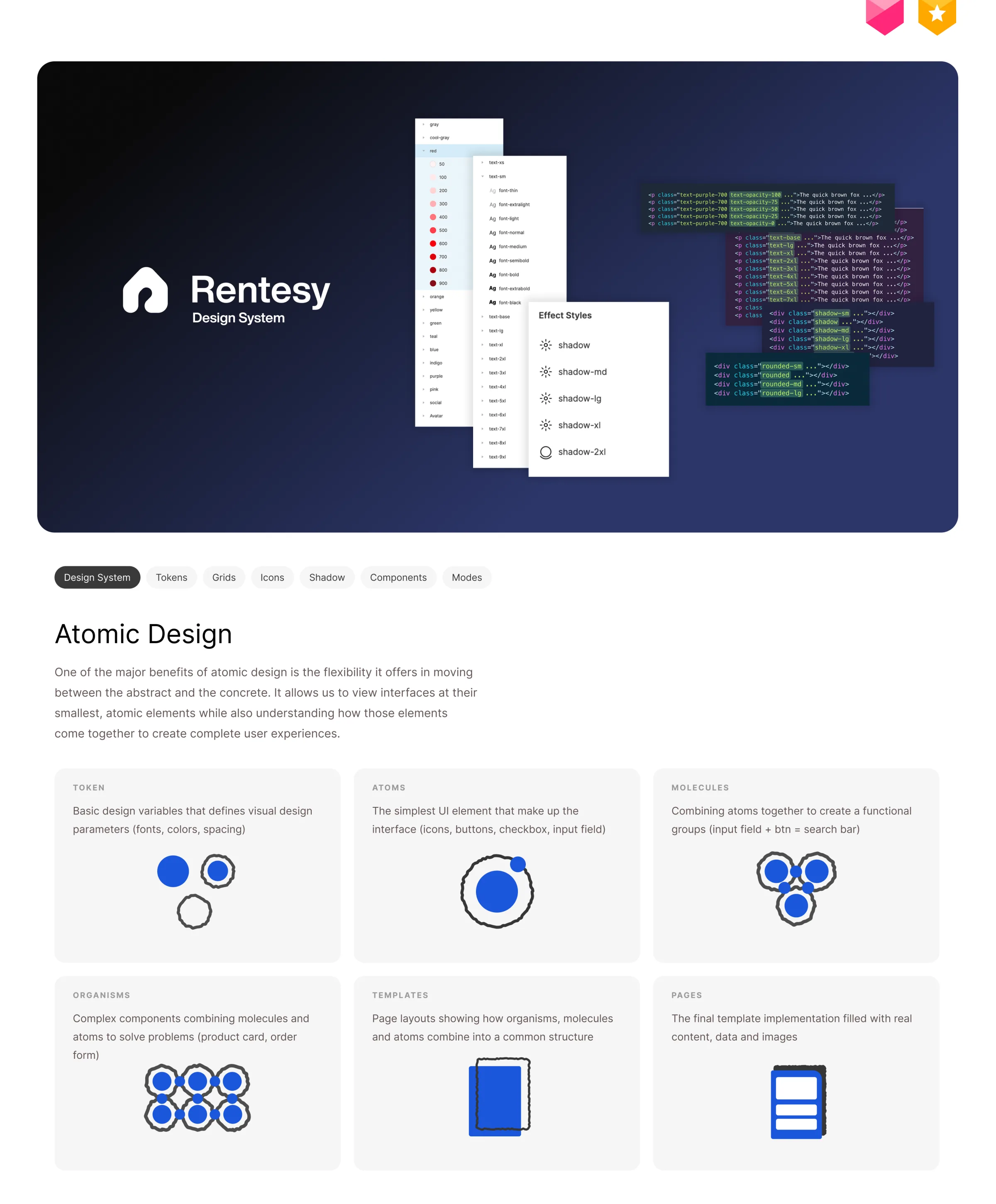 Flux atomic design and design-system overview
