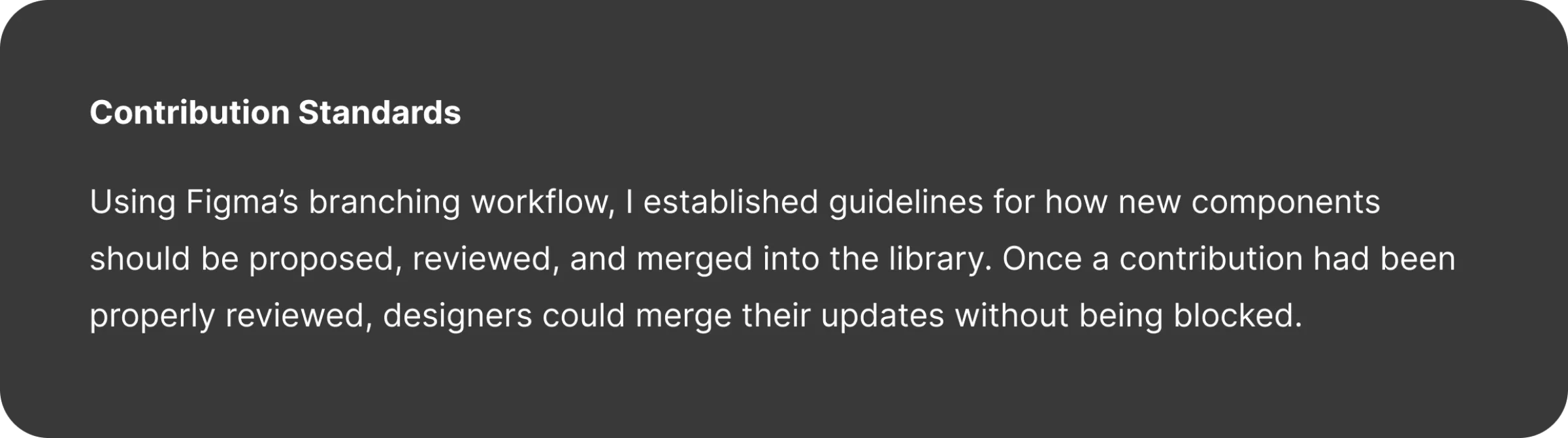 Contribution standards for the design system